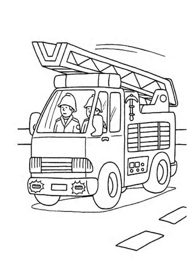 Malvorlage - Feuerwehr malvorlagen 12