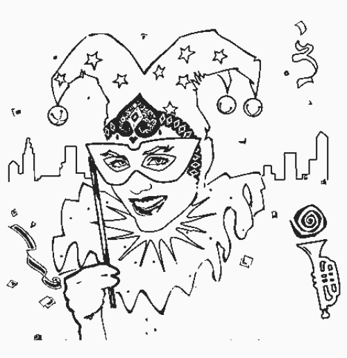 karneval ausmalbilder  animaatjesde