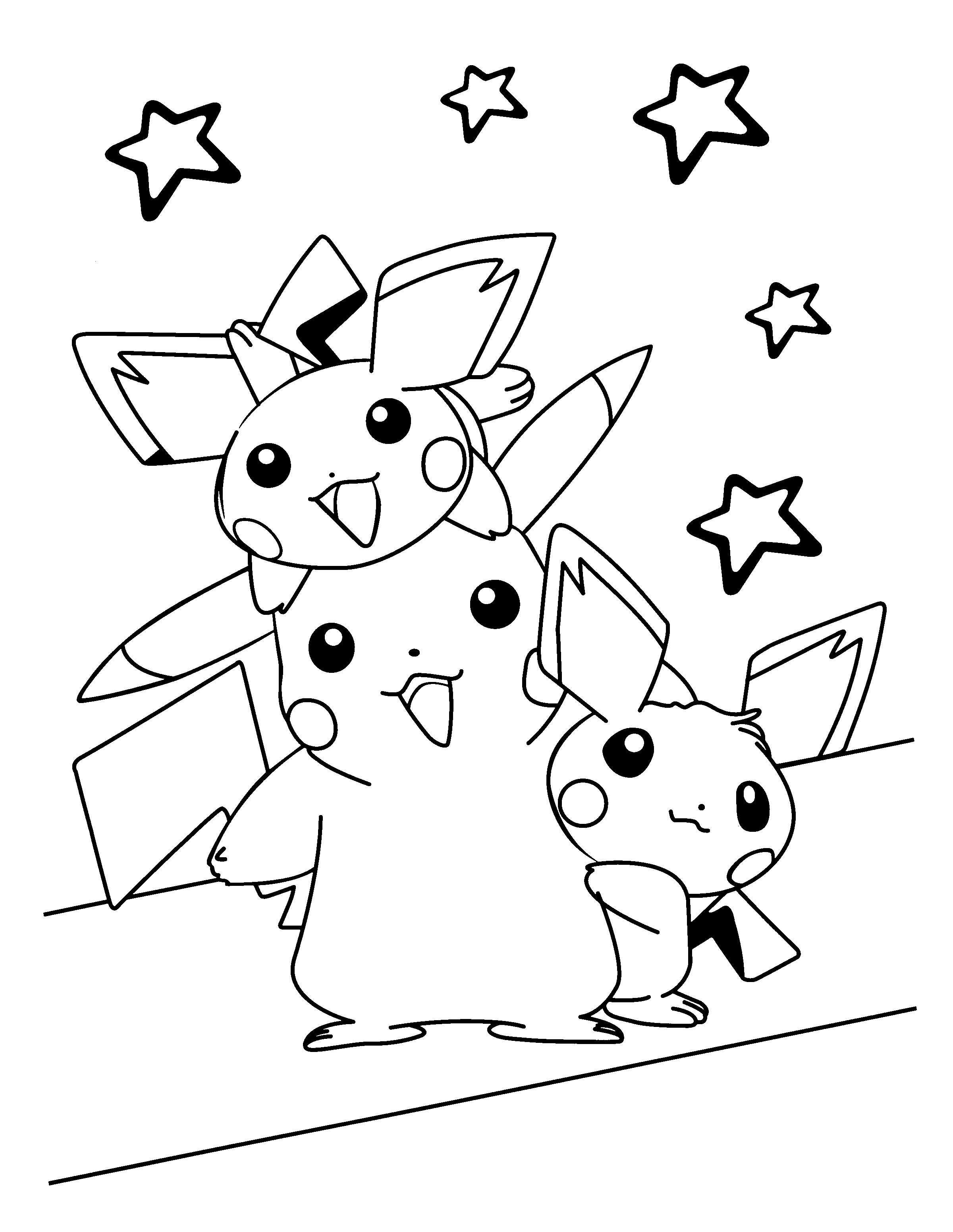 pokemon zum ausmalen pikachu  malvorlagen