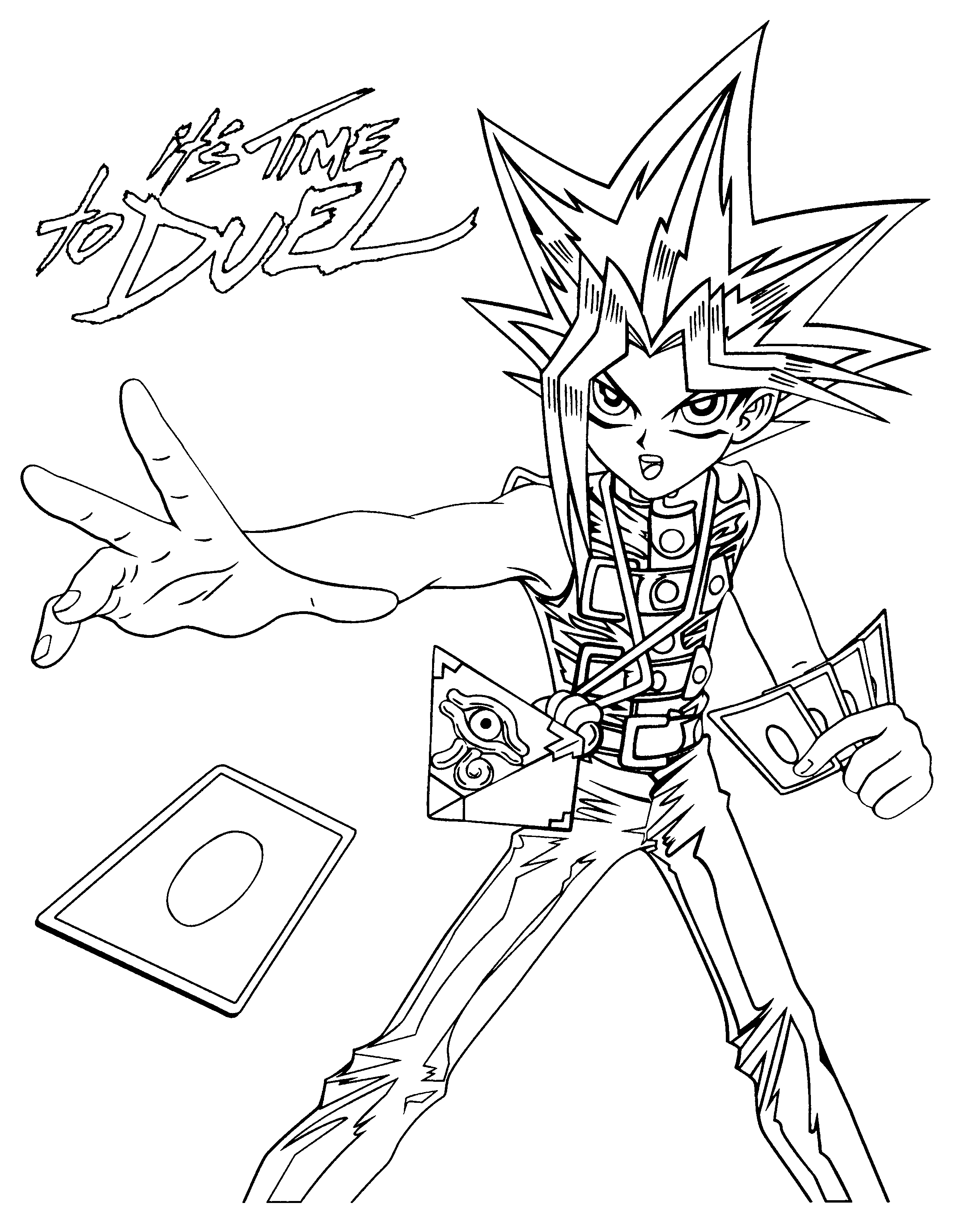 Ausmalbild Yu Gi Oh Karte Ausmalbilder Kostenlos Zum 