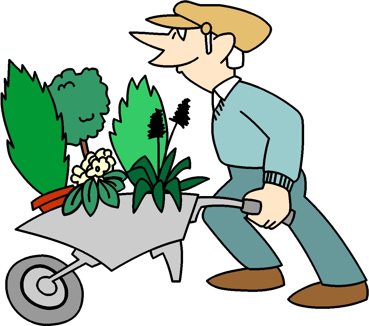 Clipart - Clipart tuinieren animaatjes 111