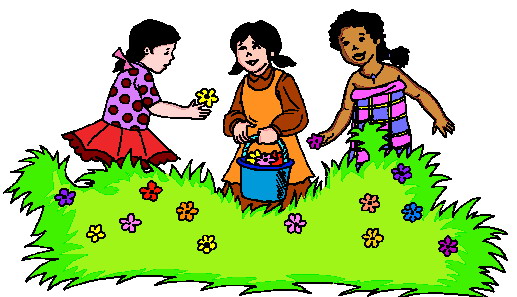 clipart girl in garden - photo #39