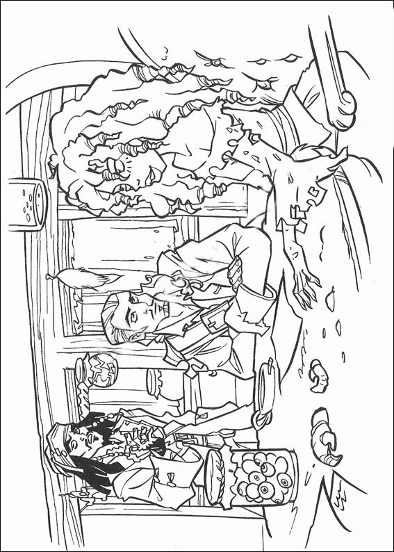 Malvorlage Animaatjes fluch der karibik 24