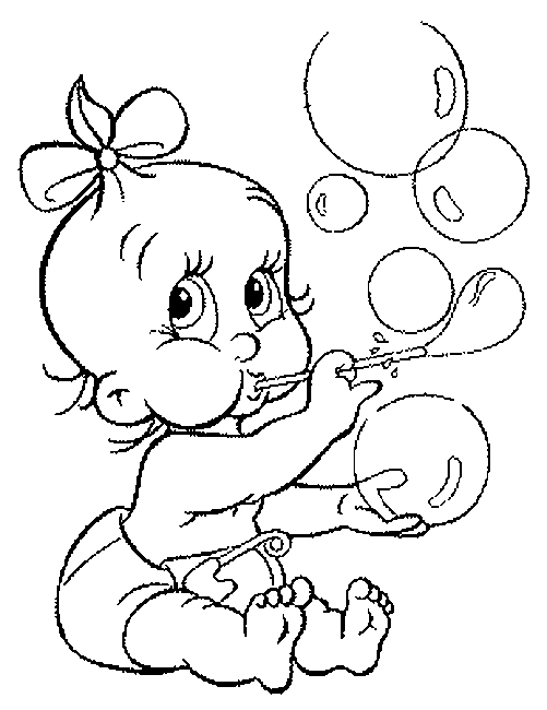 Malvorlage - Baby malvorlagen 1