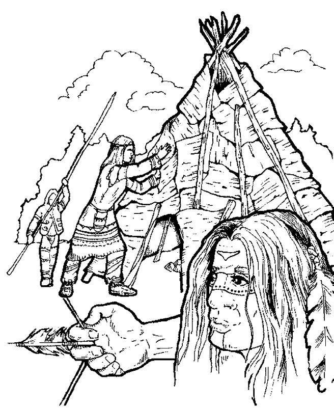 malvorlage  indianer malvorlagen 10
