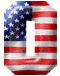 Amerikanische flagge alphabete