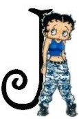 Betty boop 7 alphabete