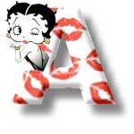 Betty boop kuss alphabete