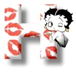 Betty boop kuss alphabete