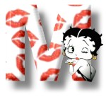 Betty boop kuss alphabete