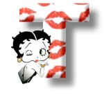 Betty boop kuss alphabete