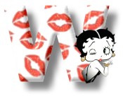 Betty boop kuss alphabete