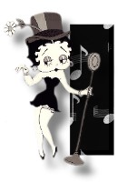 Betty boop schwarz alphabete