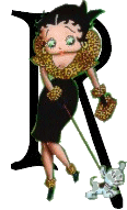 Betty boop transparent alphabete