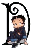 Betty boop transparent alphabete