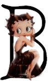 Betty boop transparent alphabete