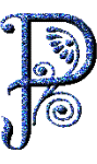 Blau glitzer 2 alphabete