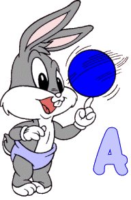 Bugs bunny baby alphabete