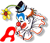 Clown transparent alphabete