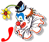 Clown transparent alphabete