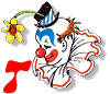 Clown transparent alphabete