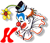 Clown transparent alphabete