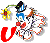 Clown transparent alphabete