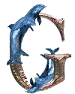 Delphin 2 transparent alphabete