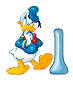 Donald duck warten alphabete