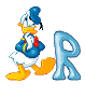 Donald duck warten alphabete