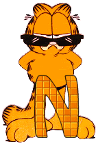 Garfield cool alphabete