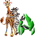 Giraffe mit zebra alphabete