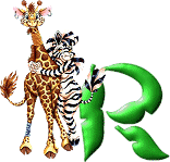 Giraffe mit zebra