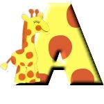 Giraffe alphabete