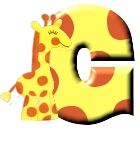 Giraffe alphabete