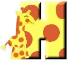 Giraffe alphabete