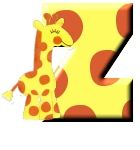 Giraffe alphabete