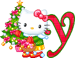 Hello kitty weihnachten alphabete