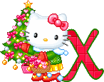 Hello kitty weihnachten alphabete