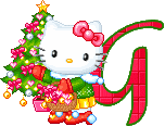 Hello kitty weihnachten alphabete