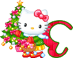 Hello kitty weihnachten alphabete