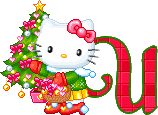 Hello kitty weihnachten alphabete
