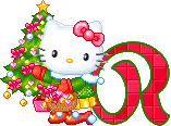 Hello kitty weihnachten alphabete