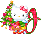 Hello kitty weihnachten alphabete