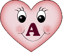 Herz mit augenwink alphabete