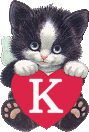 Katzen herzchen alphabete