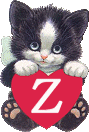 Katzen herzchen alphabete