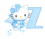 Kitty blau alphabete