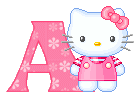 Kitty rosa alphabete