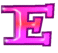 Neon rosa alphabete